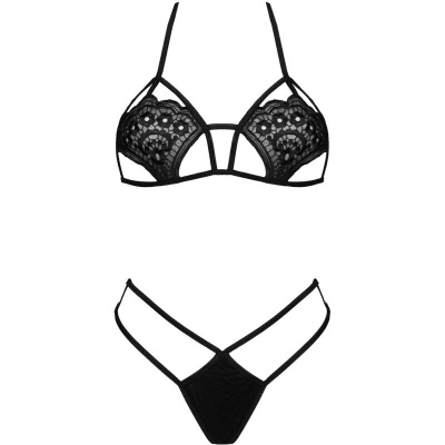 Livco Corsetti Jimena Bra & Thong Black One Size - image 3