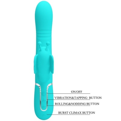 Pretty Love Multifunction Rabbit 4-in-1 Aqua - image 8