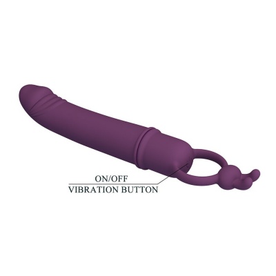 Pretty Love - Cora Vibrator Penis Form With Resistance Ring - image 7