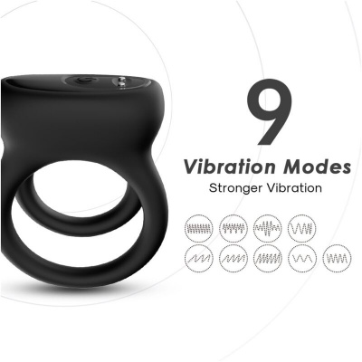 Armony Double Ring Vibrator Black - image 2