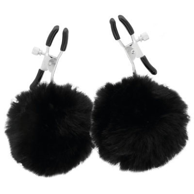 Darkness - Nipple Clamps With Pom Poms 1 - image 3