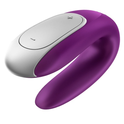 Satisfyer Double Fun Couples Vibrator Purple - image 9