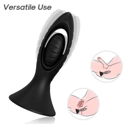 Armony Vibrator Anal Plug Silicone Black - image 2
