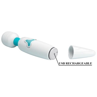 Pretty Love Cloud Wand Vibrator White - image 8