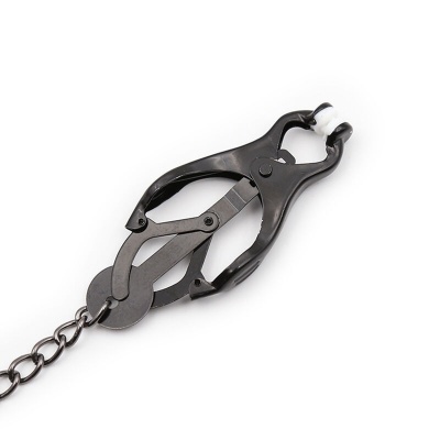 Ohmama Fetish Japanese Nipple Clamps with Black Chain - image 6