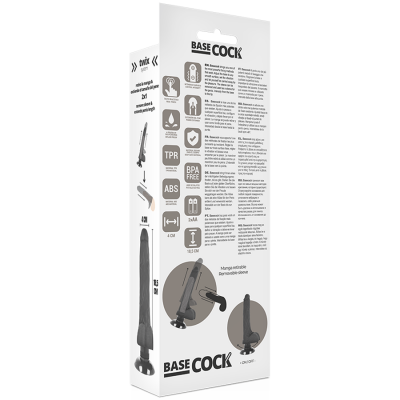 Basecock Realistic Vibrator Black 18.5 cm - image 6