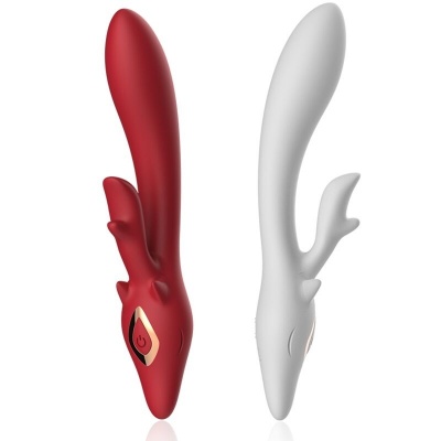 Armony Elk Rabbit Vibrator Curved Red - image 4