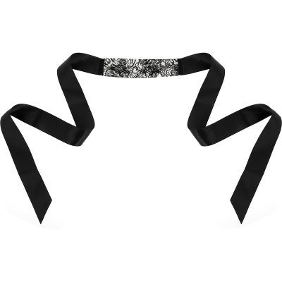 Coquette Chic Desire Lace Eye Mask Black - image 3