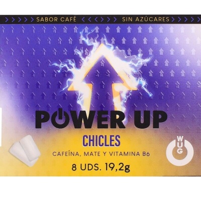 Wug Power Up Energy Chewing Gum 8 Pack