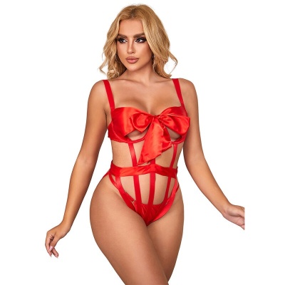 Subblime Sexy Openwork Body Bow Red L/XL