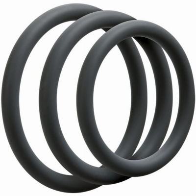 Foto van Doc Johnson - OptiMALE 3 C-Ring Set Dun - Grijs