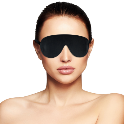 DARKNESS High Quality PVC Eye Mask Black - image 2
