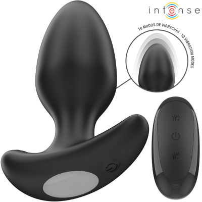 Intense Joey Anal Plug 10 Vibrations Black - image 2