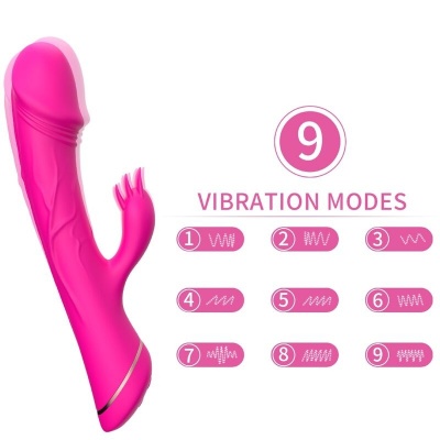 Armony Dildo Rabbit Silicone Fuchsia