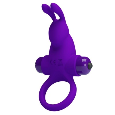 Pretty Love Purple Rabbit Vibrator Ring - image 3