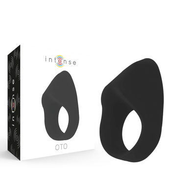 Intense Oto Black Vibrating Ring Rechargeable