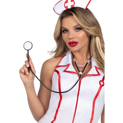 Leg Avenue Head Nurse Costume White S/M - image 5