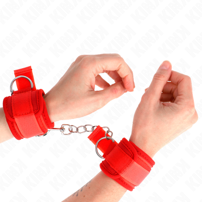 Kink Neoprene Wrist Restraints Red 42CM - image 1
