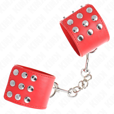 Kink Wrist Restraints with Snap, Red - image 3