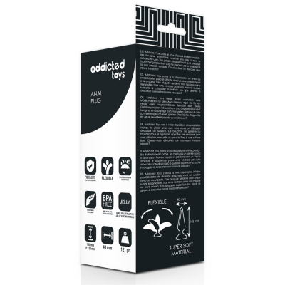 Addicted Toys Anal Plug 14.5 CM Black - image 4