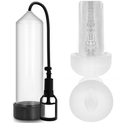 Pump Addicted RX7 Transparent with Masturbator Pump Addicted RX7 Transparent with Masturbator