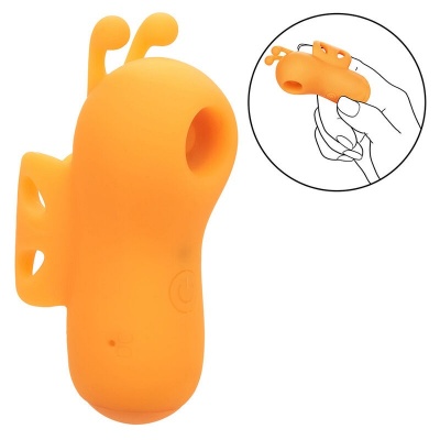 Calexotics Neon Vibes Buzzing Finger Stimulator Orange - image 7