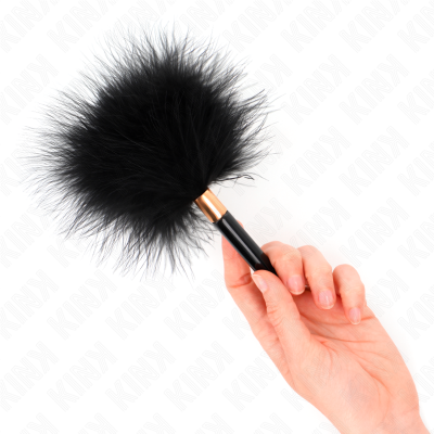 Kink Black Gold Metal Tickle Feathers 18 Cm - image 1