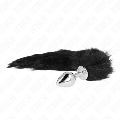 Kink Anal Plug M 8x3.5cm Synthetic Tail 40cm Black - image 2