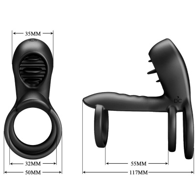 Pretty Love Jammy Penis Sheath 12 Vibrating Tongue - image 9