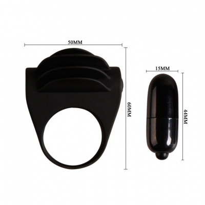 Pretty Love Chester Black Vibrator Ring - image 6