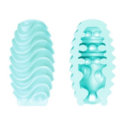 Pretty Love Turquoise Double-Sided Masturbator Egg - image 2