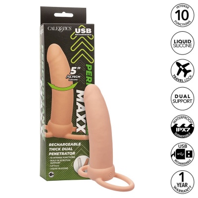 Calexotics Maxx Thick Dual Penetrator 10 Vibrations - image 2