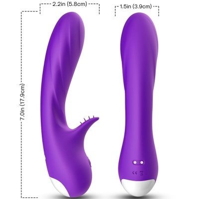 Armony Romance Vibrator with Stimulator Purple