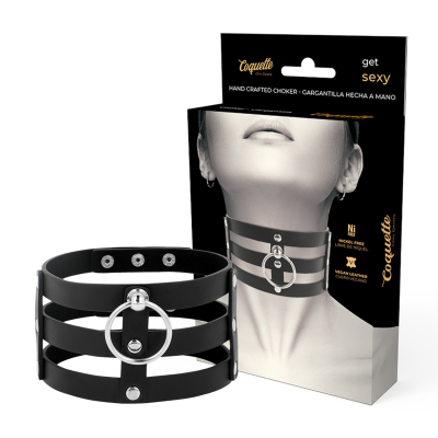 Coquette Chic Desire Fetish Vegan Leather Choker - image 1