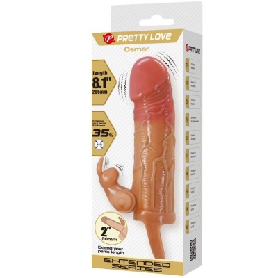 Pretty Love Osmar Penis Sleeve Vibrating Clitoris - image 9