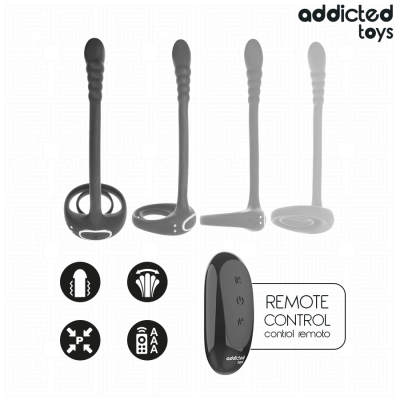 Addicted Toys P-Spot Vibrating Cock Ring Remote Control - image 6