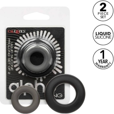 CalExotics Alpha Prolong Set of 2 Ring Grey - image 2