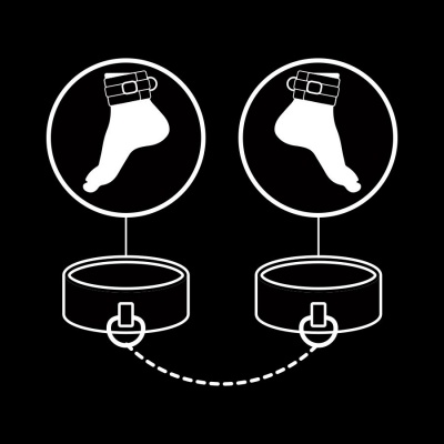 Fetish Submissive Vegan Leather Ankle Cuffs - image 8