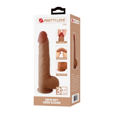 Pretty Love Lisle Realistic Silicone Dildo 20.6cm - image 8