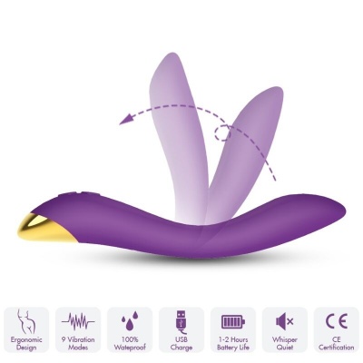Armony Flamingo Vibrator Multiposition Purple
