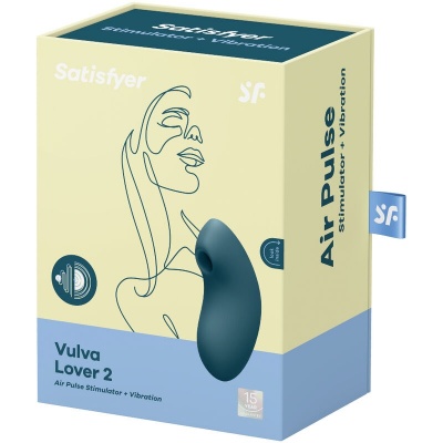 Satisfyer Vulva Lover 2 Air Pulse Stimulator Blue - image 4