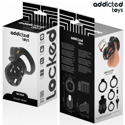 Addicted Toys Locked Silent Keep Penis Cage 7.5cm - image 6