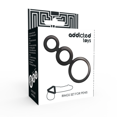 Addicted Toys Penis Ring Set Smoked - image 4
