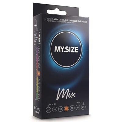 My Size Mix Condoms 57mm 10 Pack My Size Mix Condoms 57mm 10 Pack