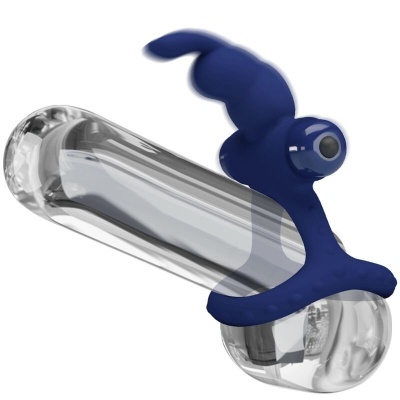 Pretty Love Luchito Double Ring Rabbit Blue - image 6