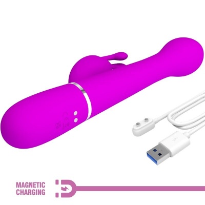 Pretty Love Dejon Rabbit Vibrator 3-in-1 Violet - image 8