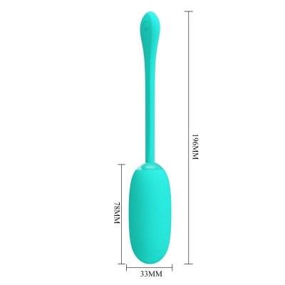 Pretty Love — Julius Waterproof-Rechargeable Vibrating Egg Aqua Green - image 7