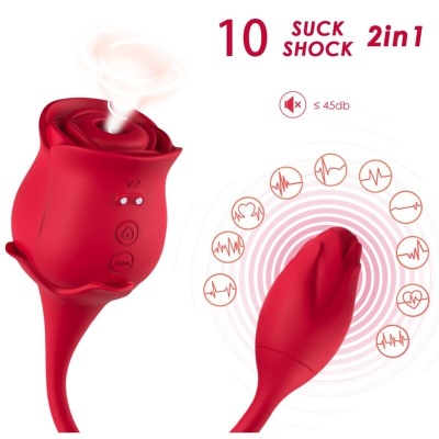 Armony Pink Clitoral Suction and Vibrator Red - image 2