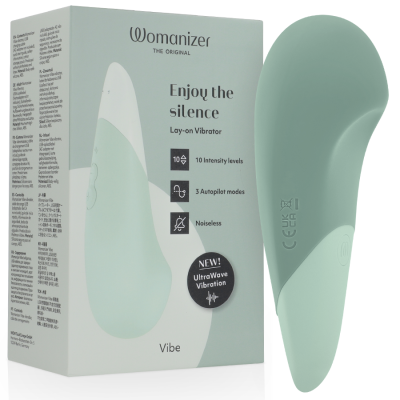 Womanizer Vibe Lay-On Silent Vibrator Sage