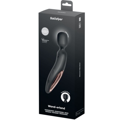 Satisfyer Wand-erland Vibrator Massager Black - image 5